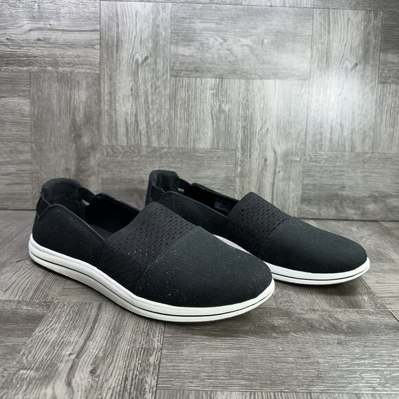Clarks Cloud Steppers Breeze Vibe Women's size 10 Black Slip On Shoes - Picture 5 of 8